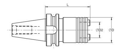 BT40 TWFLK-IK2 - 3.582  Coolant Through Tapping Attachment